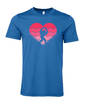 Big Foot Valentine Heart T-Shirt | Funny Bigfoot Valentine Tee |