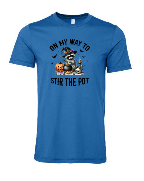 On My Way To Stir The Pot Halloween T-Shirt
