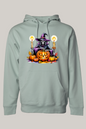 Halloween Themed Skeleton Witch Hooded Sweatshirt