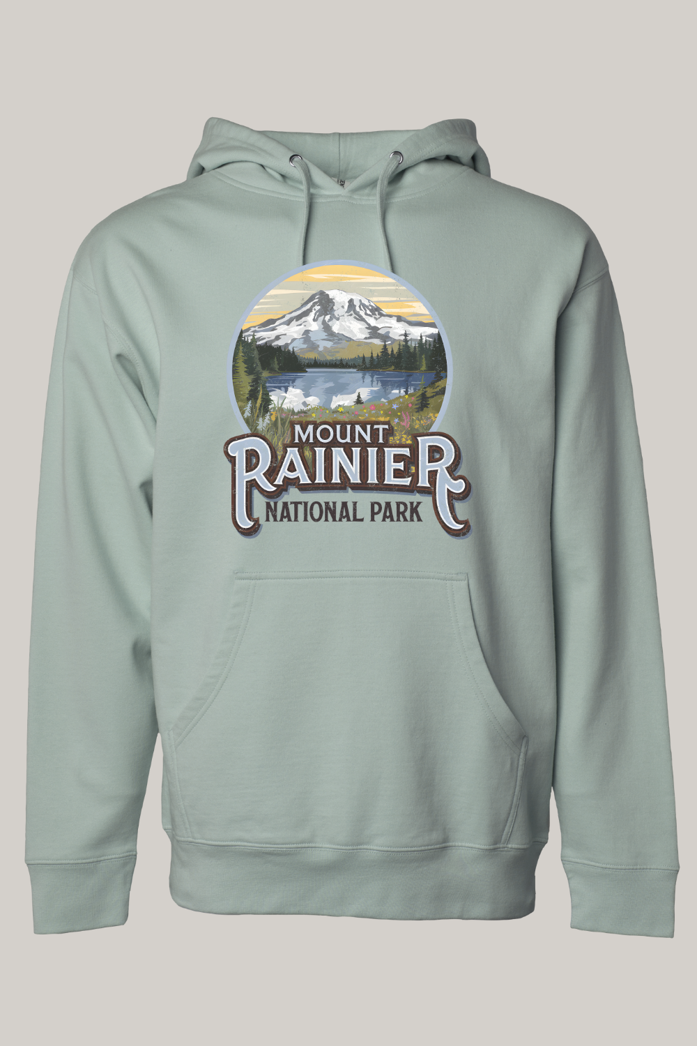 Mt Rainier National Park Hooded Sweatshirt
