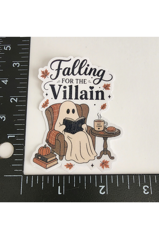“Falling for the Villain” 3-inch sticker