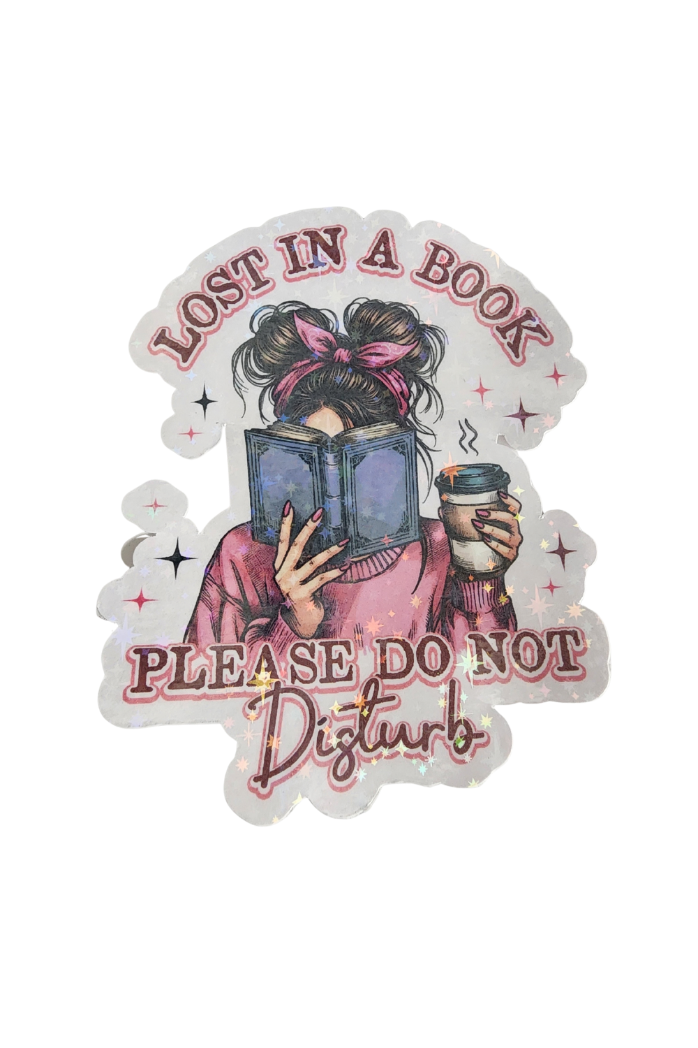 Lost In A Book 3" Sticker