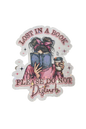Lost In A Book 3" Sticker