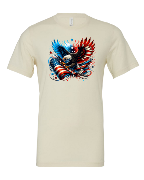 Patriotic Bald Eagle 4th of July T-Shirt