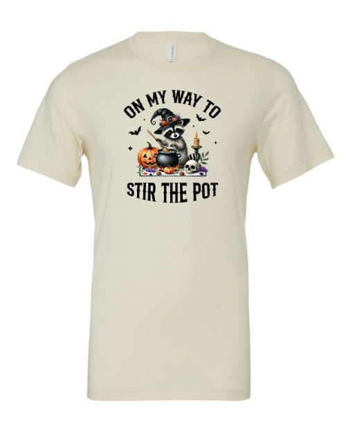 On My Way To Stir The Pot Halloween T-Shirt