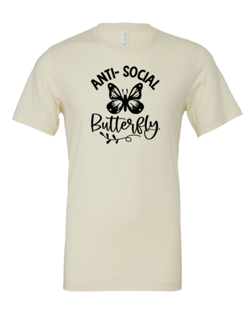 Anti-Social Butterfly Short Sleeve T-Shirt