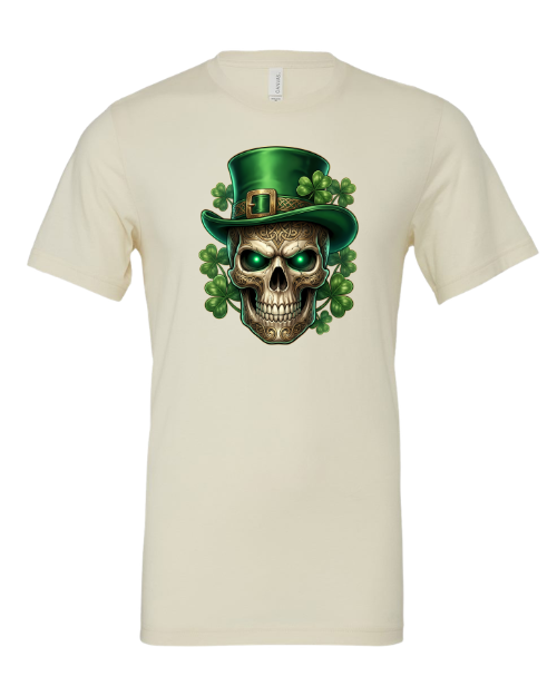 Irish St Patrick's Day Skull T-Shirt