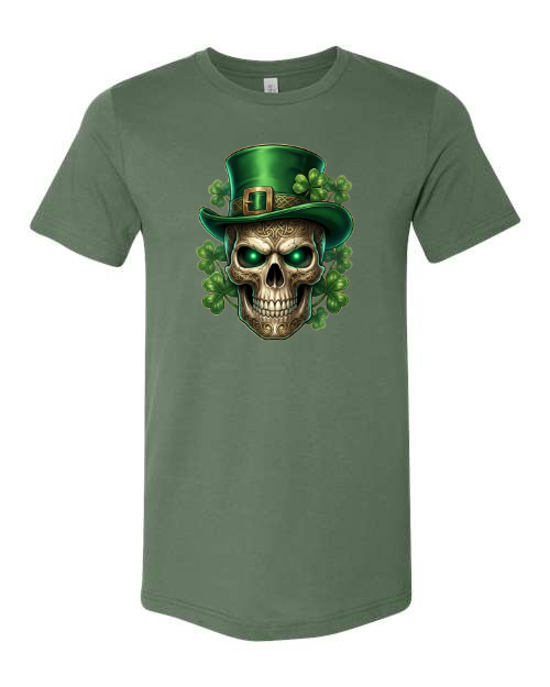 Irish St Patrick's Day Skull T-Shirt