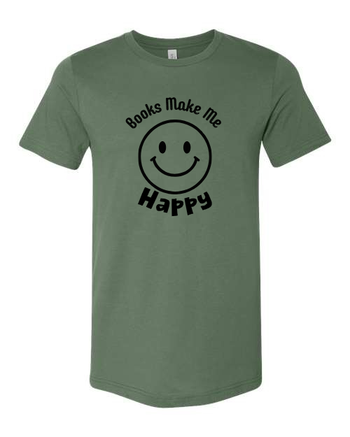 Books Make Me Happy Graphic T-Shirt