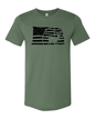 American Flag/Hunting Unisex Short Sleeve T-Shirt Graphic Design