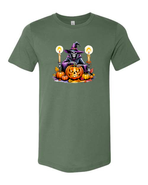 Skeleton Witch Halloween T-Shirt