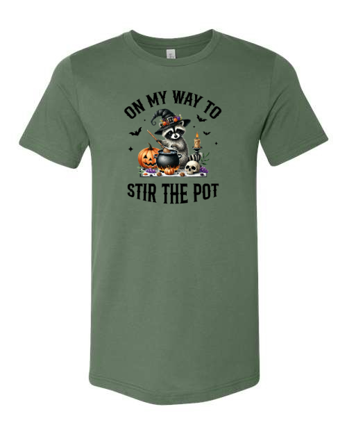 On My Way To Stir The Pot Halloween T-Shirt