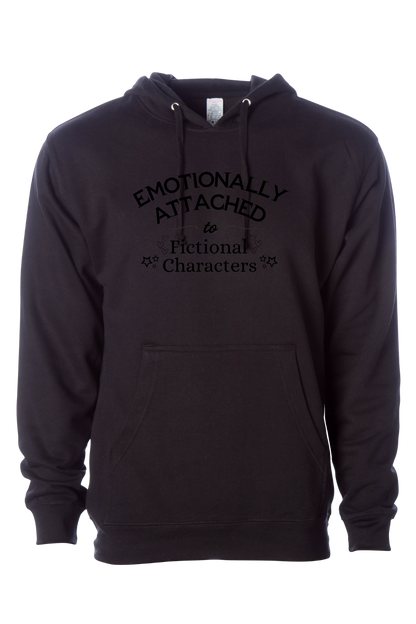 Emotionally Attached to Fictional Characters Hooded Sweatshirt