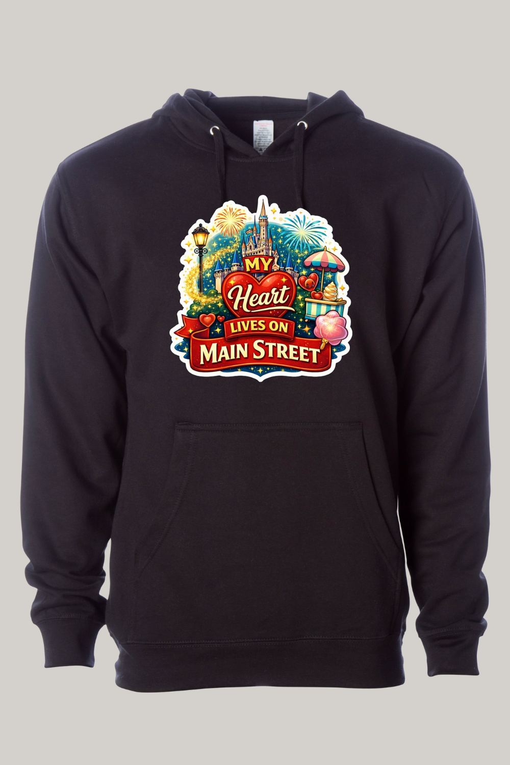 My Heart Lives On Main Street Hooded Sweatshirt