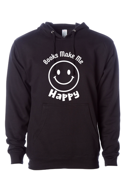 Books Make Me Happy Hooded Sweatshirt