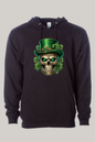 Irish Skull St Patrick's Day Hooded Sweatshirt