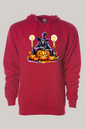Halloween Themed Skeleton Witch Hooded Sweatshirt