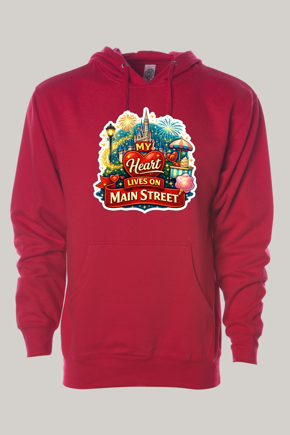 My Heart Lives On Main Street Hooded Sweatshirt