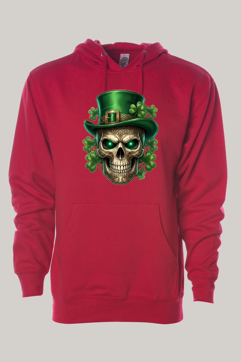 Irish Skull St Patrick's Day Hooded Sweatshirt