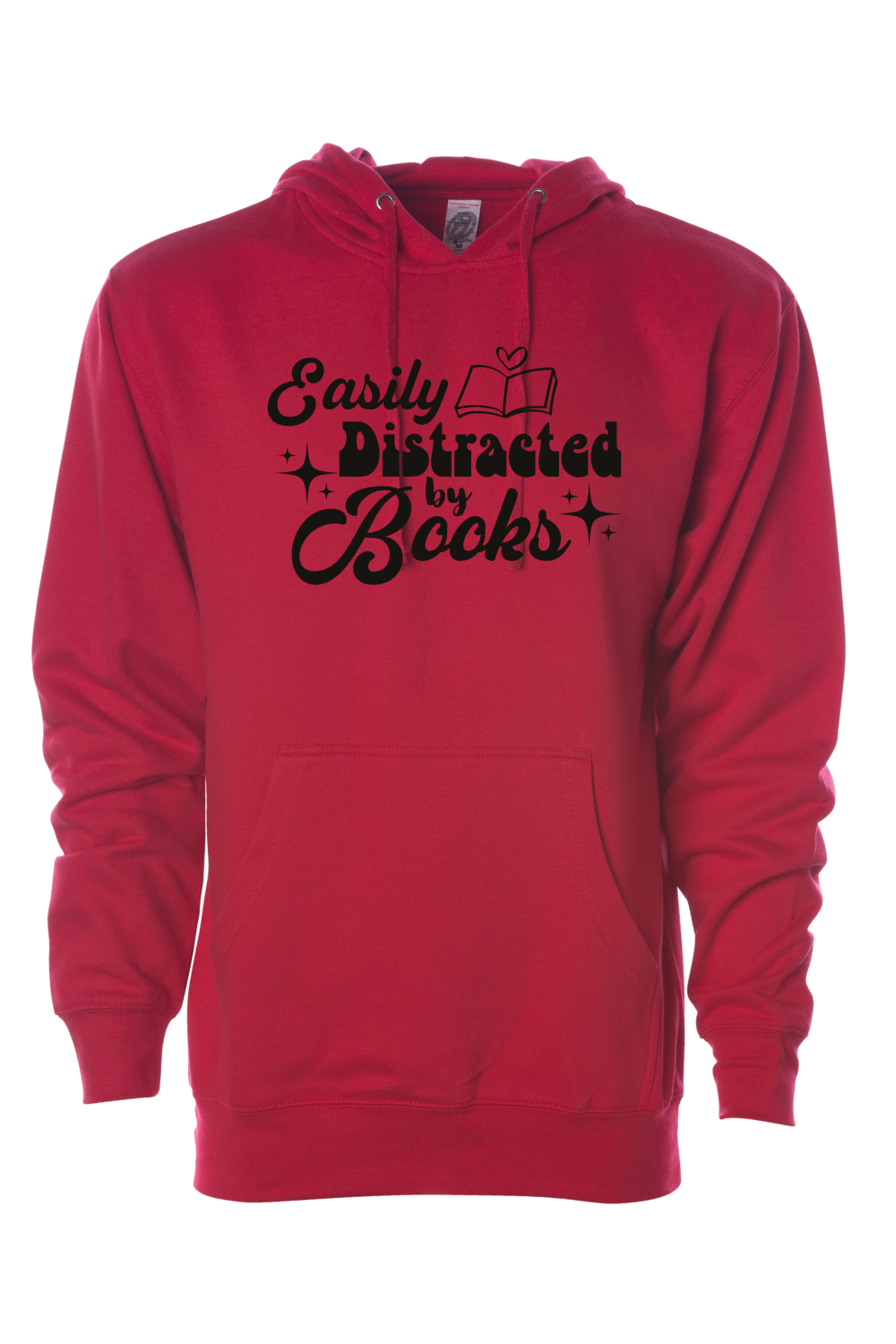 Easily Distracted by Books Hooded Sweatshirt