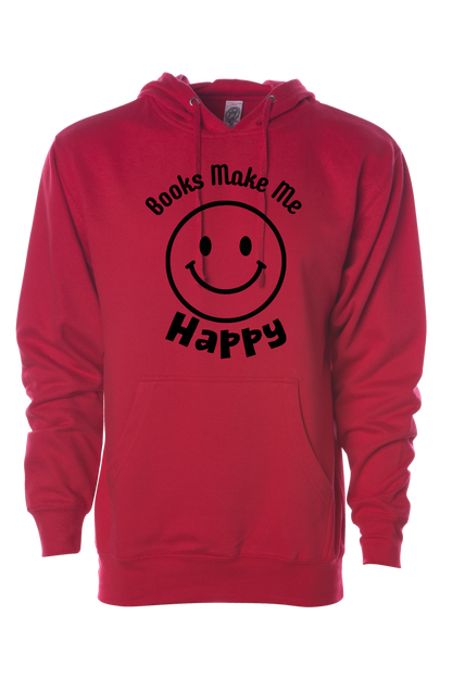 Books Make Me Happy Hooded Sweatshirt
