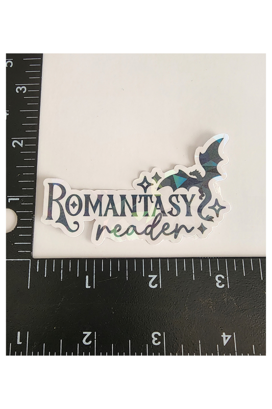 Romantasy Reader Dragon 3" Sticker