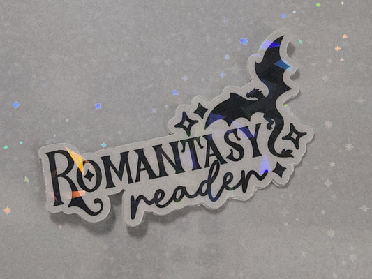 Romantasy Reader Dragon 3" Sticker