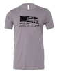 American Flag/Hunting Unisex Short Sleeve T-Shirt Graphic Design