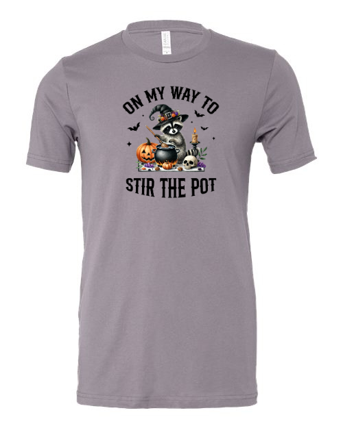 On My Way To Stir The Pot Halloween T-Shirt
