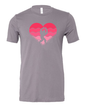 Big Foot Valentine Heart T-Shirt | Funny Bigfoot Valentine Tee |
