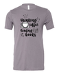 Drinking the Coffee, Reading the Books T-Shirt