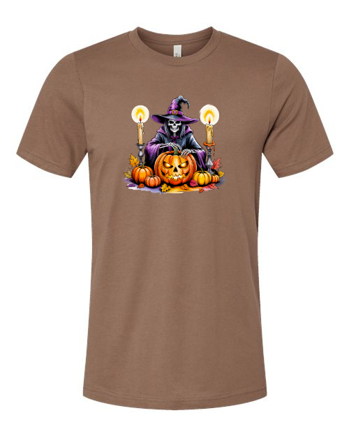Skeleton Witch Halloween T-Shirt