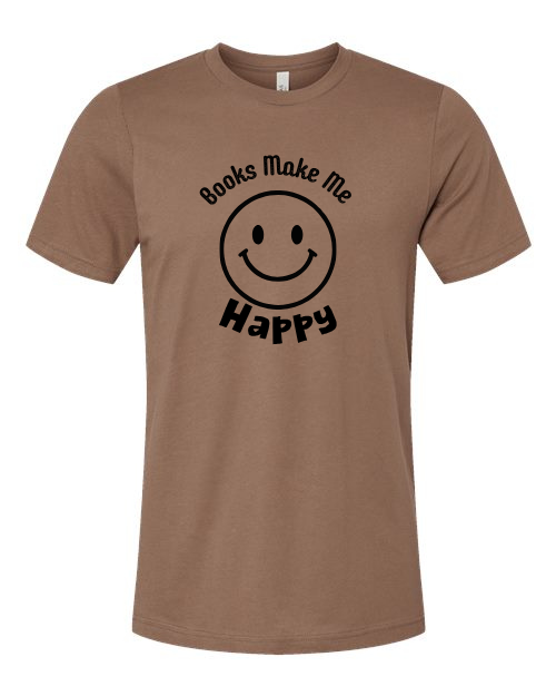Books Make Me Happy Graphic T-Shirt