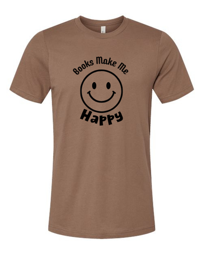 Books Make Me Happy Graphic T-Shirt