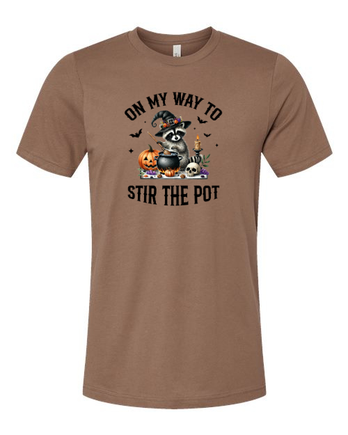 On My Way To Stir The Pot Halloween T-Shirt