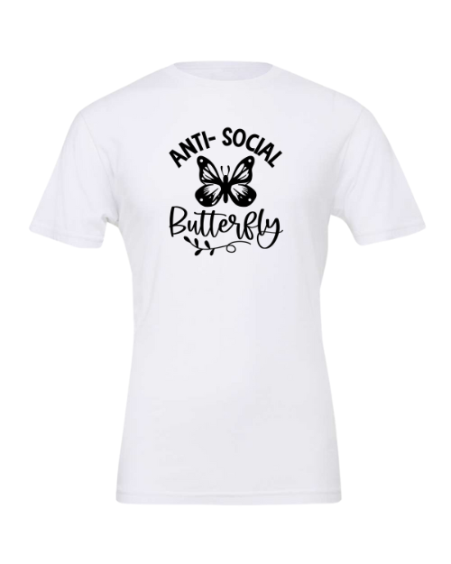 Anti-Social Butterfly Short Sleeve T-Shirt