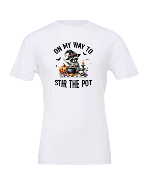 On My Way To Stir The Pot Halloween T-Shirt