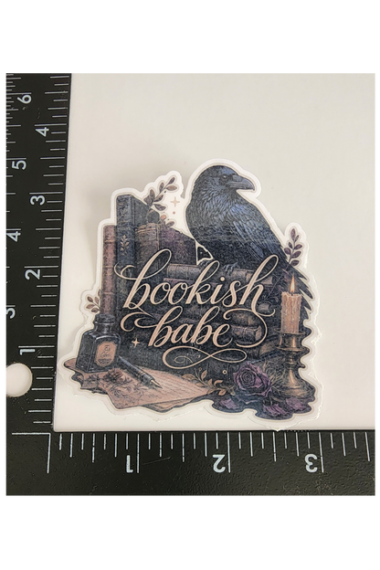 Bookish Babe 3" Sticker