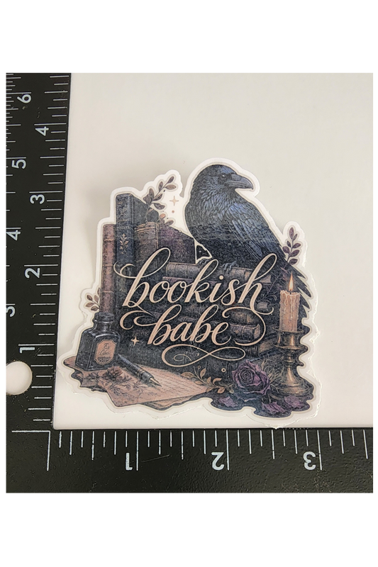 Bookish Babe 3" Sticker