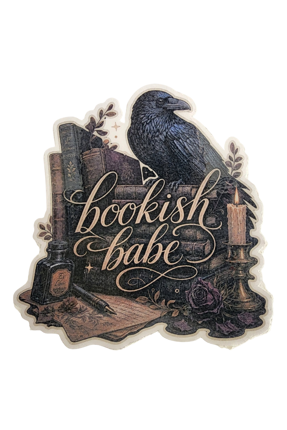 Bookish Babe 3" Sticker