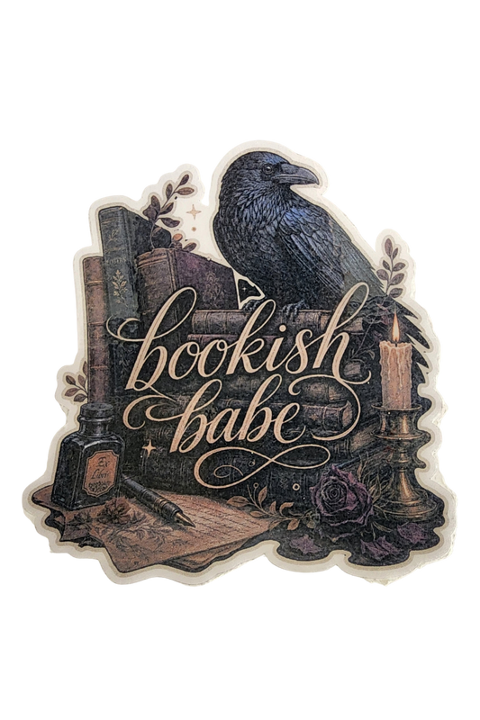 Bookish Babe 3" Sticker