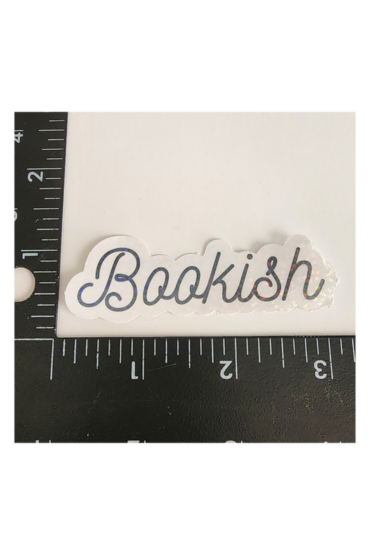 Bookish 3" Word Sticker