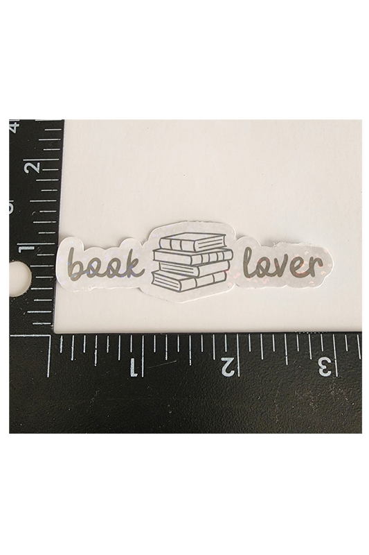 Book Lover – 3" Holographic Sticker