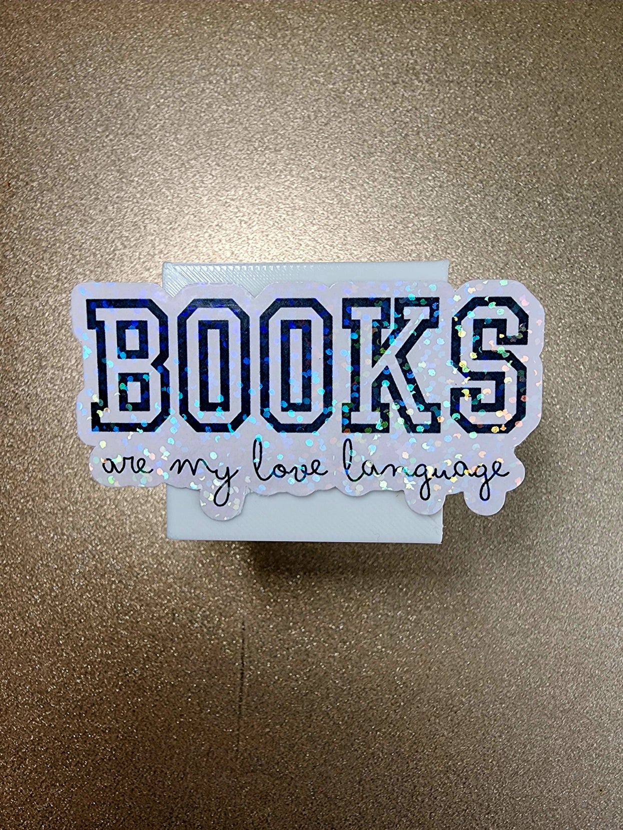 Books Are My Love Language – 3" Holographic Sticker