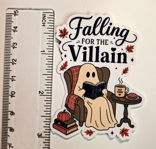 “Falling for the Villain” 3-inch sticker