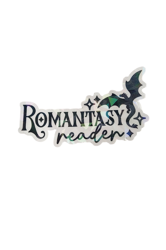 Romantasy Reader Dragon 3" Sticker